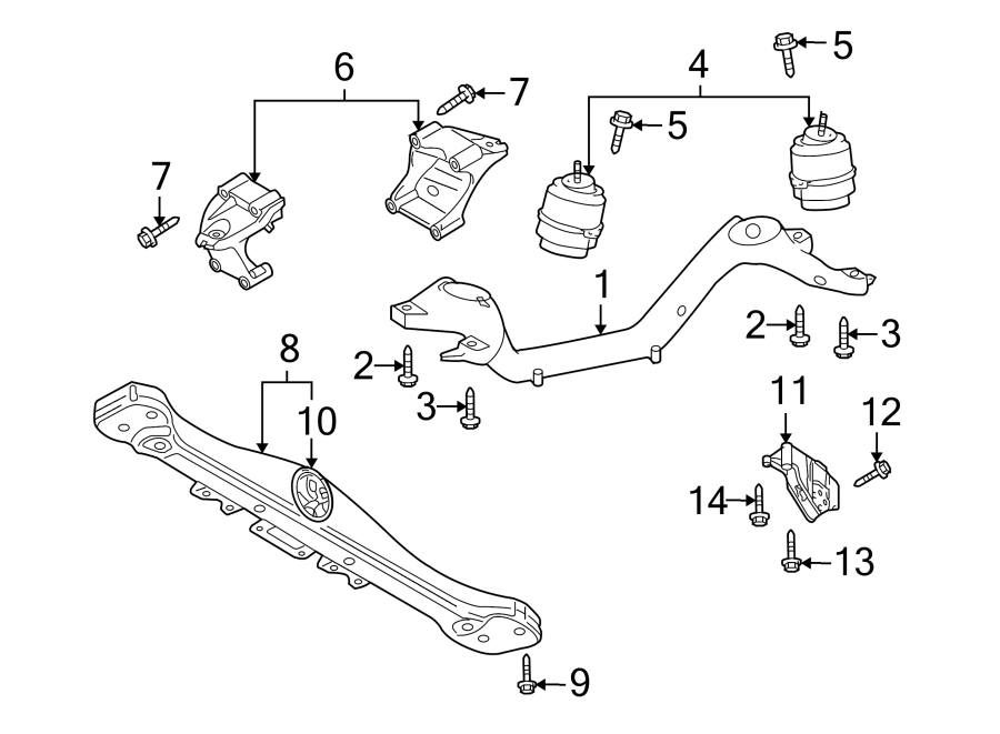 4ENGINE / TRANSAXLE. ENGINE & TRANS MOUNTING.https://images.simplepart.com/images/parts/motor/fullsize/9240280.png