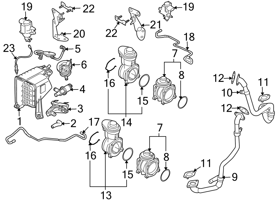 EMISSION SYSTEM. EMISSION COMPONENTS.