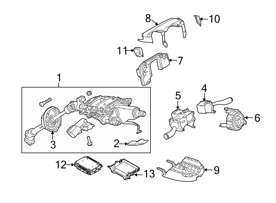 4SHROUD. STEERING COLUMN ASSEMBLY. SWITCHES & LEVERS.https://images.simplepart.com/images/parts/motor/fullsize/9240415.png