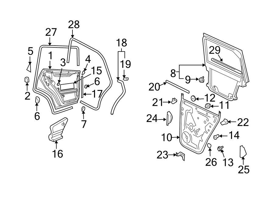 13REAR DOOR. DOOR & COMPONENTS.https://images.simplepart.com/images/parts/motor/fullsize/9240655.png