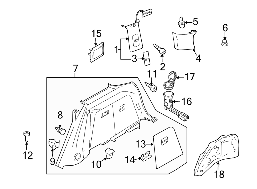 16Quarter panel. Interior trim.https://images.simplepart.com/images/parts/motor/fullsize/9240700.png