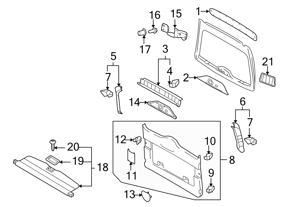 9LIFT GATE. INTERIOR TRIM.https://images.simplepart.com/images/parts/motor/fullsize/9240800.png