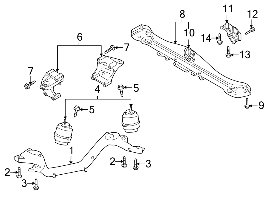 13ENGINE / TRANSAXLE. ENGINE & TRANS MOUNTING.https://images.simplepart.com/images/parts/motor/fullsize/9240880.png