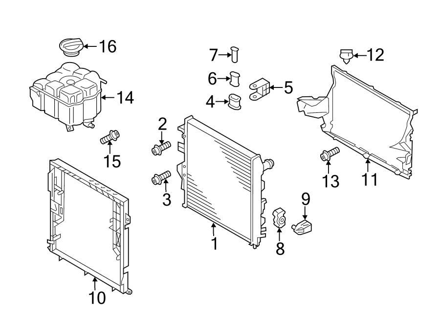 RADIATOR & COMPONENTS.