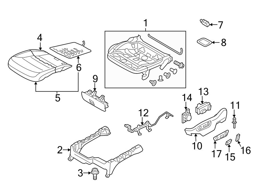 5SEATS & TRACKS. FRONT SEAT COMPONENTS.https://images.simplepart.com/images/parts/motor/fullsize/9241490.png