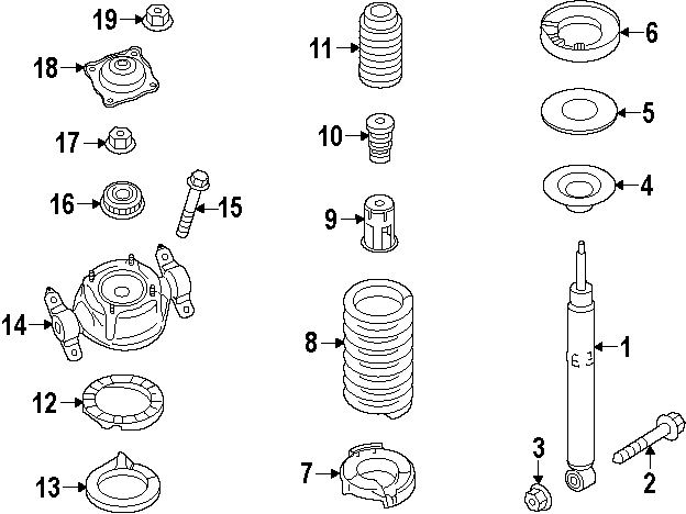 REAR SUSPENSION. SHOCKS & COMPONENTS.