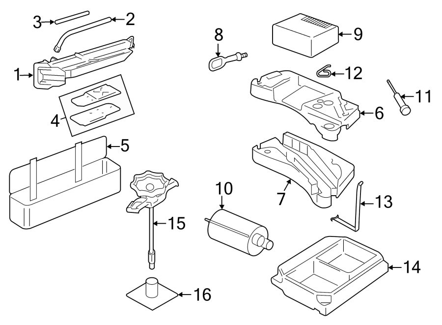 9Rear body & floor. Jack & components.https://images.simplepart.com/images/parts/motor/fullsize/9241765.png