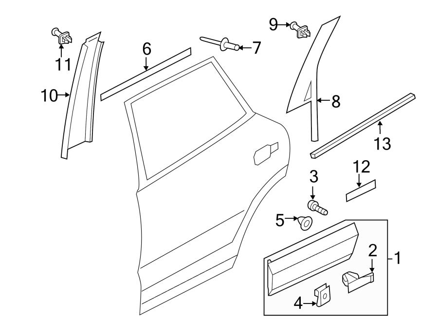 4REAR DOOR. EXTERIOR TRIM.https://images.simplepart.com/images/parts/motor/fullsize/9242635.png