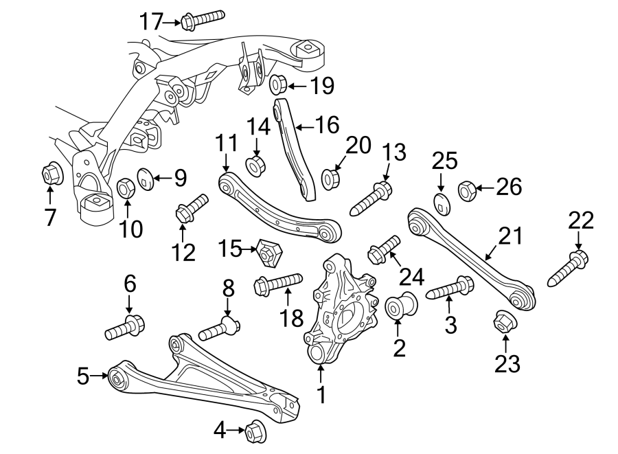 REAR SUSPENSION. SUSPENSION COMPONENTS.