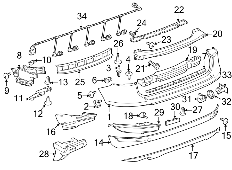 19REAR BUMPER. BUMPER & COMPONENTS.https://images.simplepart.com/images/parts/motor/fullsize/9242830.png