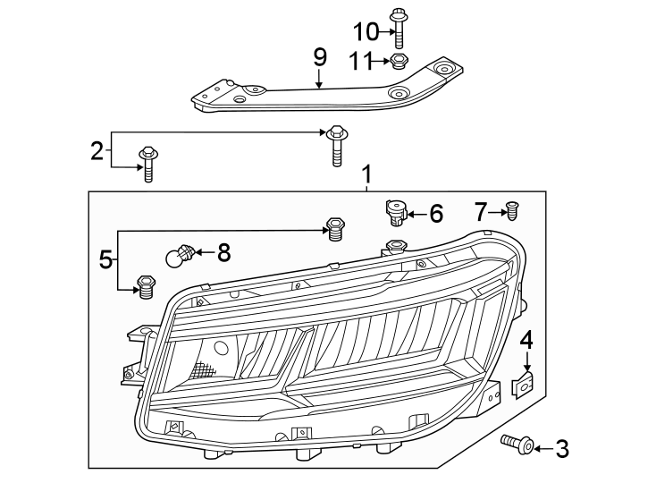 8Front lamps. Headlamp components.https://images.simplepart.com/images/parts/motor/fullsize/9244020.png