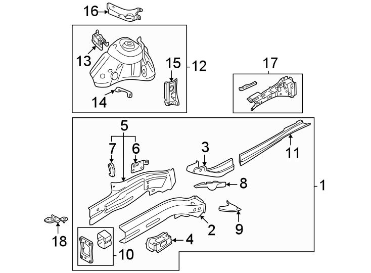 14Fender. Structural components & rails.https://images.simplepart.com/images/parts/motor/fullsize/9244115.png