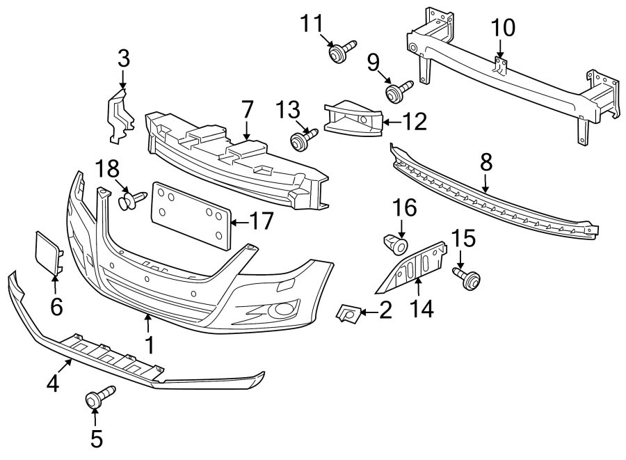 4FRONT BUMPER & GRILLE. BUMPER & COMPONENTS.https://images.simplepart.com/images/parts/motor/fullsize/9245005.png