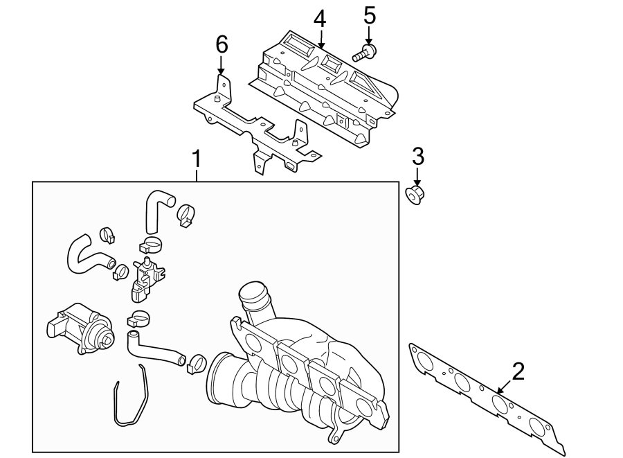 EXHAUST SYSTEM. MANIFOLD.