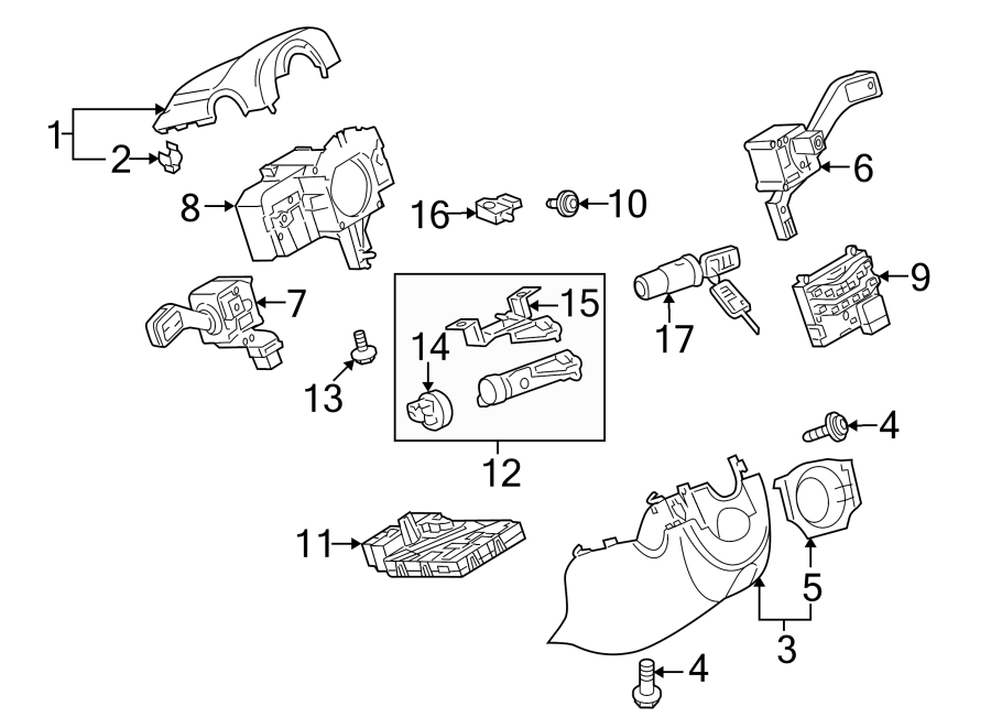 16STEERING COLUMN. SHROUD. SWITCHES & LEVERS.https://images.simplepart.com/images/parts/motor/fullsize/9245310.png