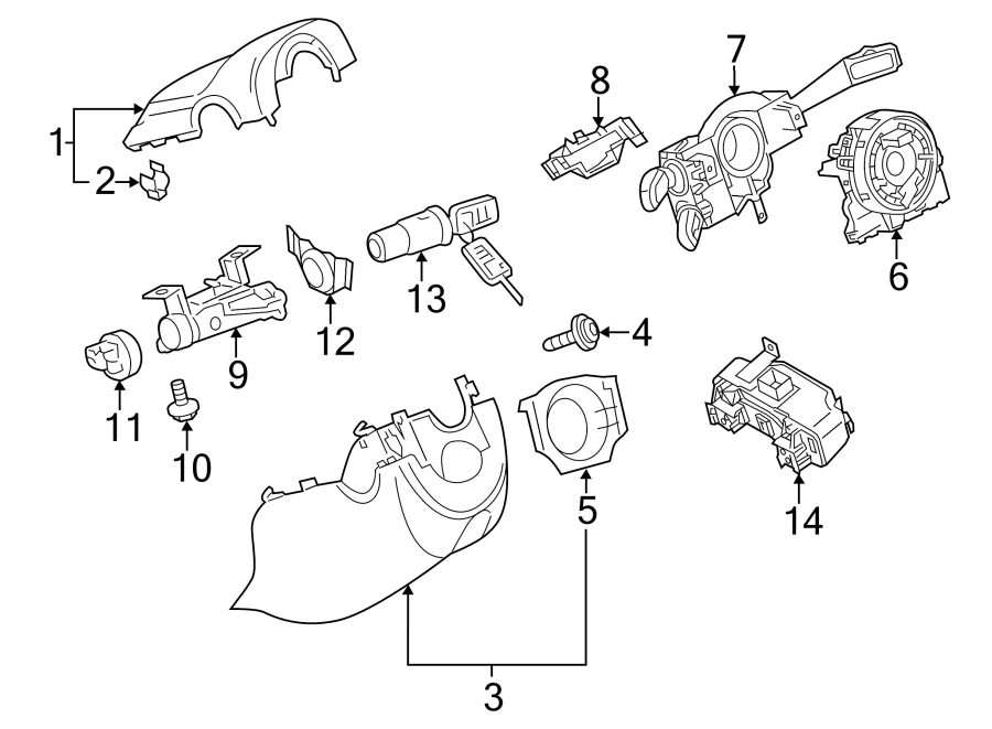 13STEERING COLUMN. SHROUD. SWITCHES & LEVERS.https://images.simplepart.com/images/parts/motor/fullsize/9245312.png