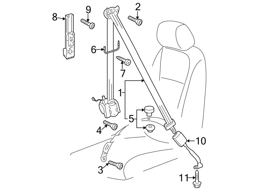 11RESTRAINT SYSTEMS. FRONT SEAT BELTS.https://images.simplepart.com/images/parts/motor/fullsize/9245390.png