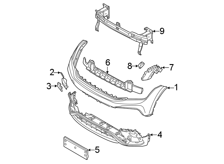 7Front bumper & grille. Bumper & components.https://images.simplepart.com/images/parts/motor/fullsize/9247006.png