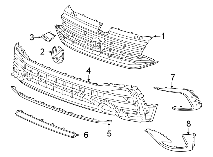 8Front bumper & grille.https://images.simplepart.com/images/parts/motor/fullsize/9247013.png