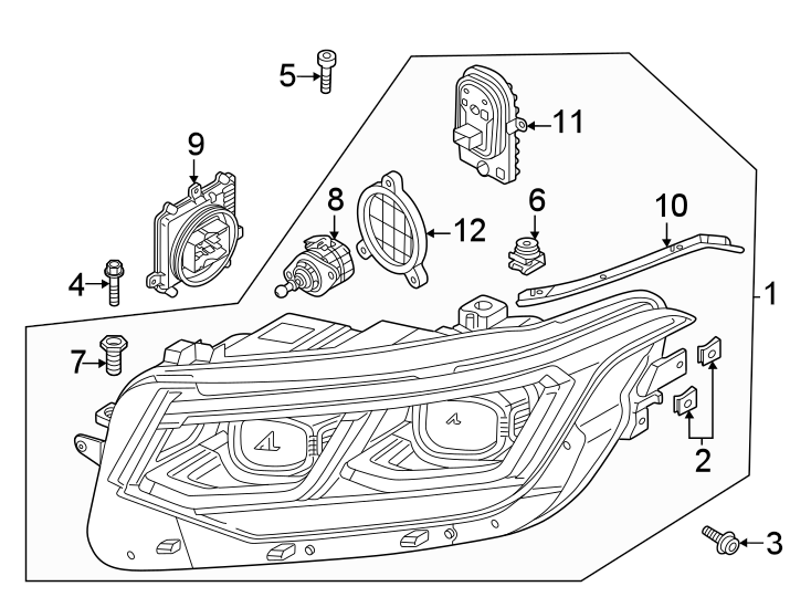 6Front lamps. Windshield. Headlamp components.https://images.simplepart.com/images/parts/motor/fullsize/9247028.png