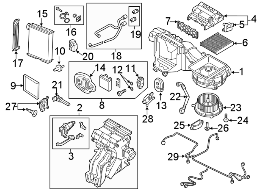 3AIR CONDITIONER & HEATER. EVAPORATOR & HEATER COMPONENTS.https://images.simplepart.com/images/parts/motor/fullsize/9247105.png