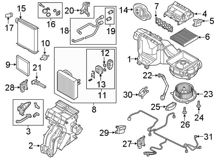 10AIR CONDITIONER & HEATER. EVAPORATOR & HEATER COMPONENTS.https://images.simplepart.com/images/parts/motor/fullsize/9247110.png