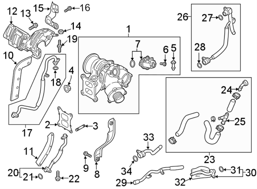 24ENGINE / TRANSAXLE. TURBOCHARGER & COMPONENTS.https://images.simplepart.com/images/parts/motor/fullsize/9247230.png