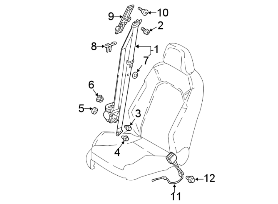 RESTRAINT SYSTEMS. FRONT SEAT BELTS.