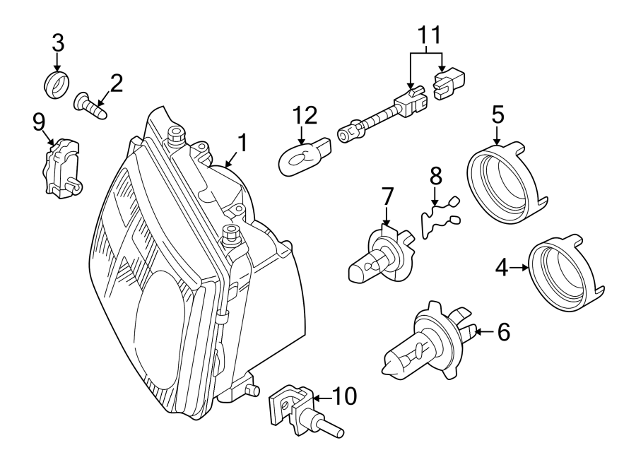 6FRONT LAMPS. HEADLAMP COMPONENTS.https://images.simplepart.com/images/parts/motor/fullsize/9250015.png