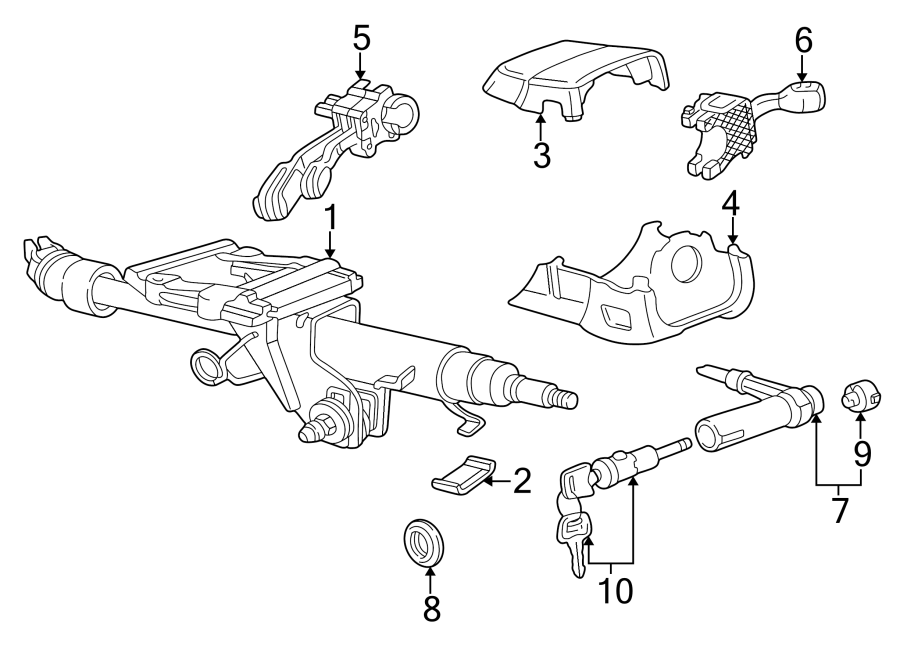 5SHROUD. STEERING COLUMN ASSEMBLY. SWITCHES & LEVERS.https://images.simplepart.com/images/parts/motor/fullsize/9250420.png