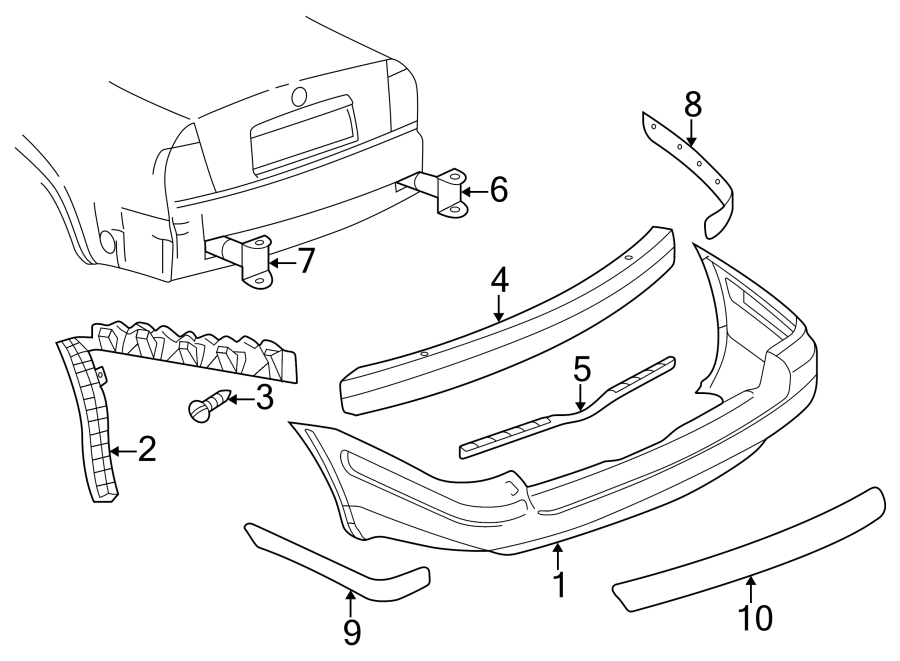 6REAR BUMPER. BUMPER & COMPONENTS.https://images.simplepart.com/images/parts/motor/fullsize/9250800.png