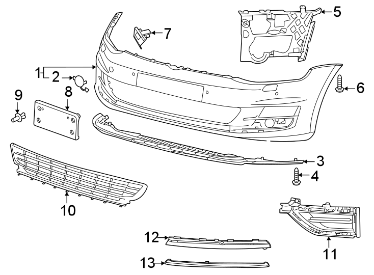 13Front bumper. Bumper & components.https://images.simplepart.com/images/parts/motor/fullsize/9251005.png