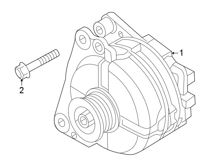 Full size assembly image of Alternator. (1/1)