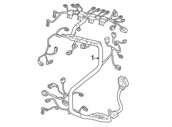 Full size assembly image of Wiring harness. (1/1)