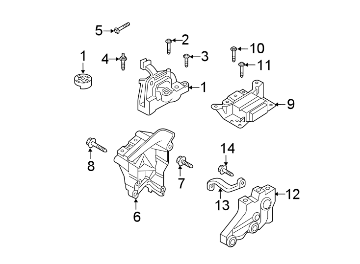 1Engine / transaxle. Engine & TRANS mounting.https://images.simplepart.com/images/parts/motor/fullsize/9251215.png