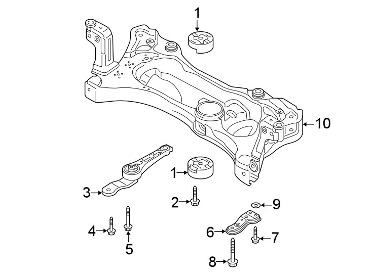 3Front suspension. Suspension mounting.https://images.simplepart.com/images/parts/motor/fullsize/9251295.png