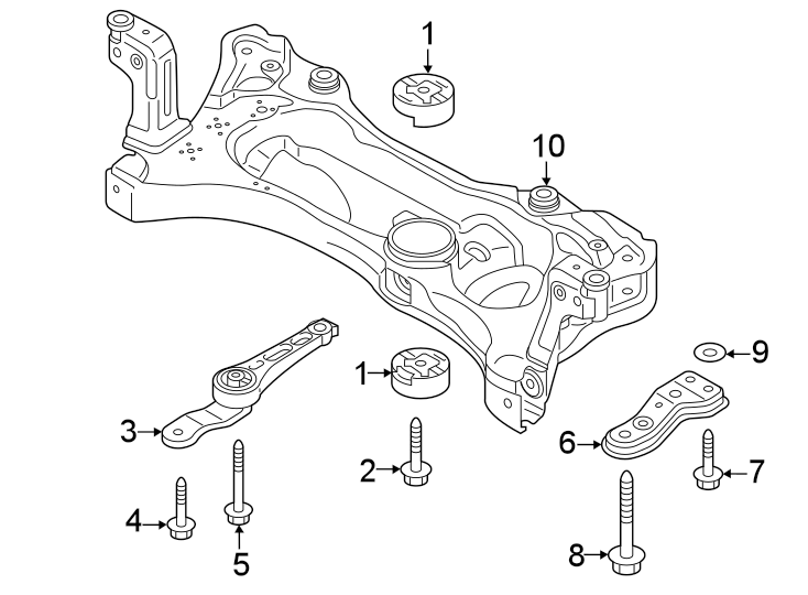 3Front suspension. Suspension mounting.https://images.simplepart.com/images/parts/motor/fullsize/9251300.png