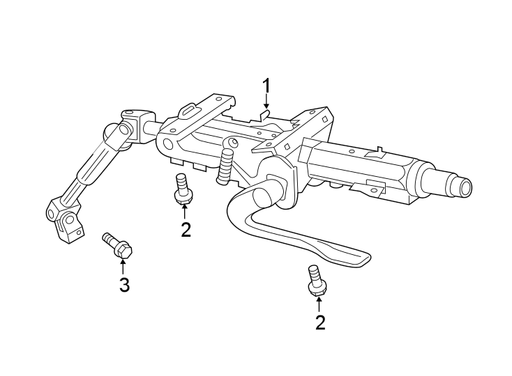 1Steering column assembly.https://images.simplepart.com/images/parts/motor/fullsize/9251315.png