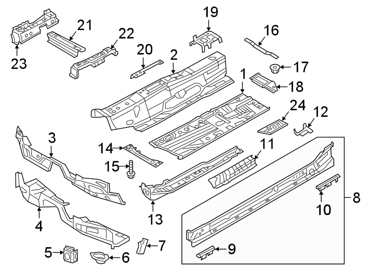 1Pillars. Rocker & floor.https://images.simplepart.com/images/parts/motor/fullsize/9251505.png