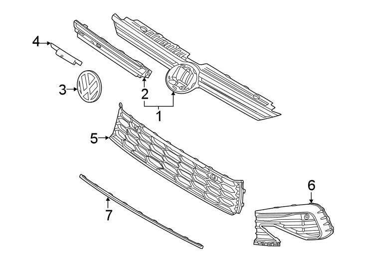 1Front bumper & grille. Grille & components.https://images.simplepart.com/images/parts/motor/fullsize/9253015.png