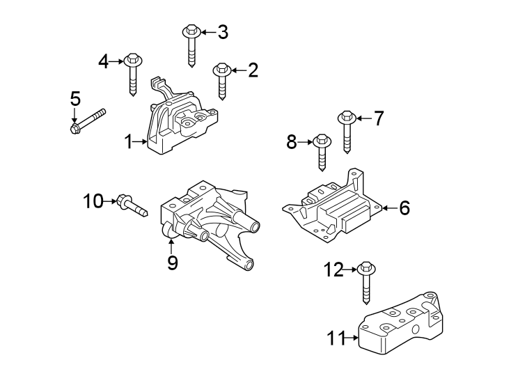 1Engine / transaxle. Engine & TRANS mounting.https://images.simplepart.com/images/parts/motor/fullsize/9253205.png