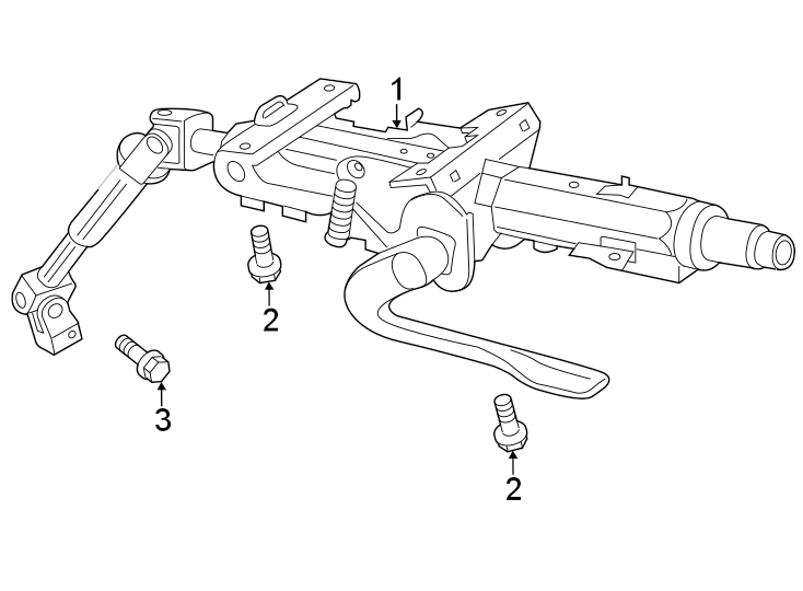 1Steering column assembly.https://images.simplepart.com/images/parts/motor/fullsize/9253295.png