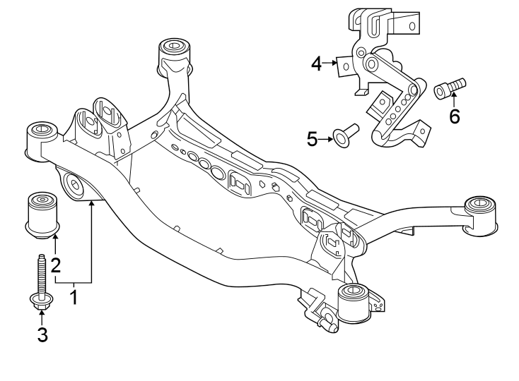 4Rear suspension. Suspension mounting.https://images.simplepart.com/images/parts/motor/fullsize/9253640.png