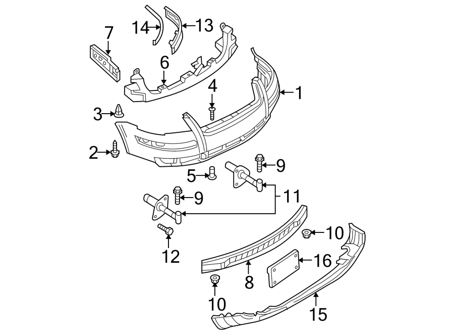 5FRONT BUMPER. BUMPER & COMPONENTS.https://images.simplepart.com/images/parts/motor/fullsize/9255005.png