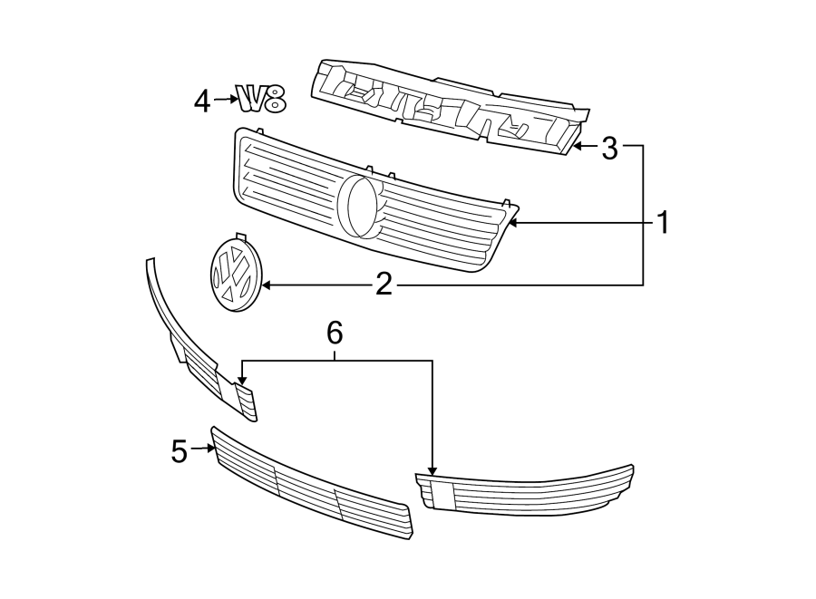 6GRILLE & COMPONENTS.https://images.simplepart.com/images/parts/motor/fullsize/9255012.png