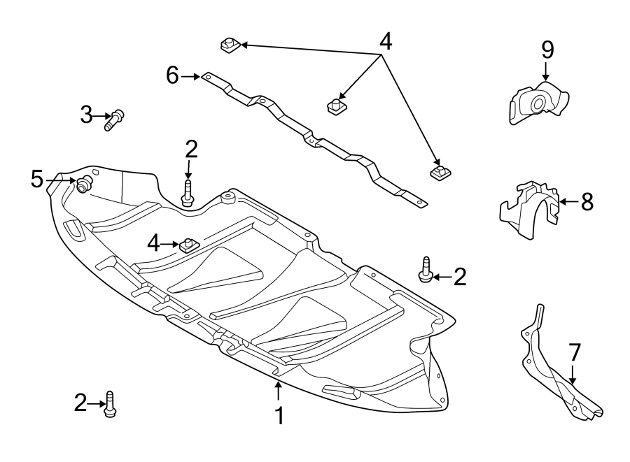 9RADIATOR SUPPORT. SPLASH SHIELDS.https://images.simplepart.com/images/parts/motor/fullsize/9255040.png