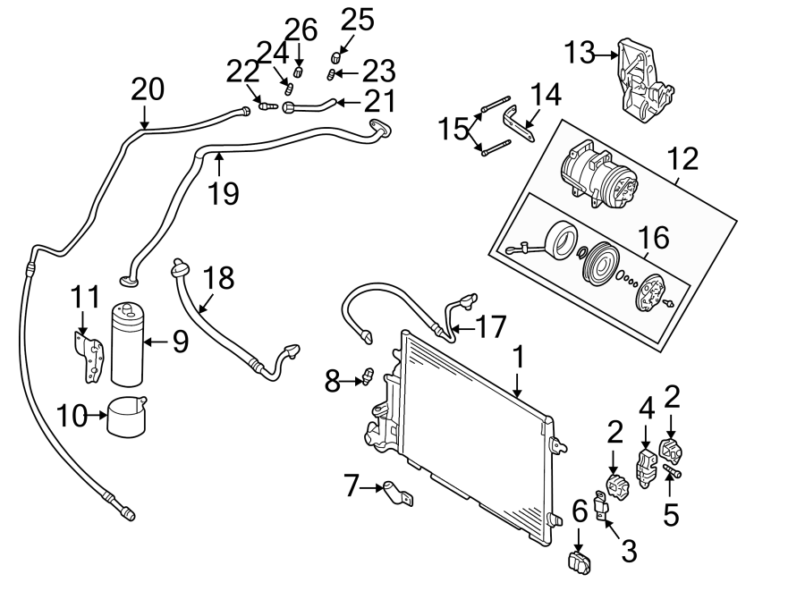 15AIR CONDITIONER & HEATER. COMPRESSOR & LINES. CONDENSER.https://images.simplepart.com/images/parts/motor/fullsize/9255100.png