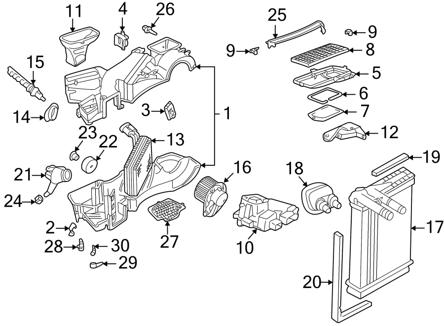 2AIR CONDITIONER & HEATER. EVAPORATOR & HEATER COMPONENTS.https://images.simplepart.com/images/parts/motor/fullsize/9255115.png