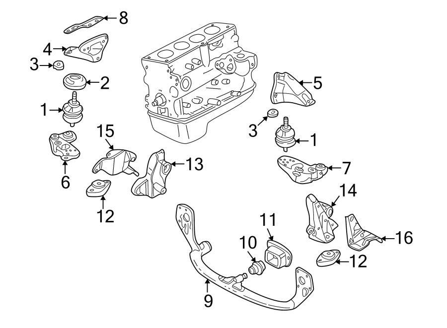 16ENGINE / TRANSAXLE. ENGINE & TRANS MOUNTING.https://images.simplepart.com/images/parts/motor/fullsize/9255217.png