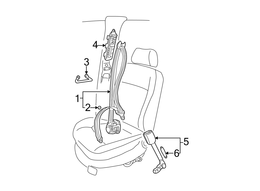 2RESTRAINT SYSTEMS. FRONT SEAT BELTS.https://images.simplepart.com/images/parts/motor/fullsize/9255405.png